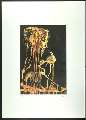 ENRICO BAJ * Untitled * signed lithograph * limited # 15/100
