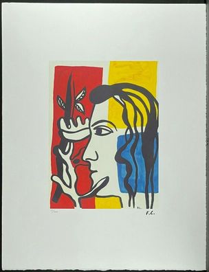 Fernand LÉGER * 50 x 70 cm * signed lithograph * limited # 51/300