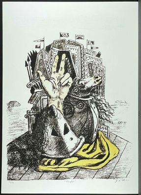 Giorgio DE Chirico * 50 x 70 cm * signed lithograph * limited # 16/80