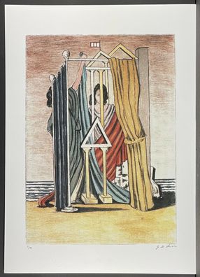 Giorgio DE Chirico * 50 x 70 cm * signed lithograph * limited # 81/99