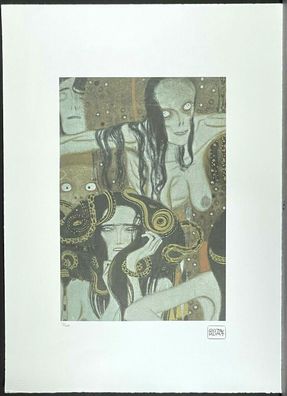 GUSTAV KLIMT * 50 x 70 cm * signed lithograph * limited # 15/200