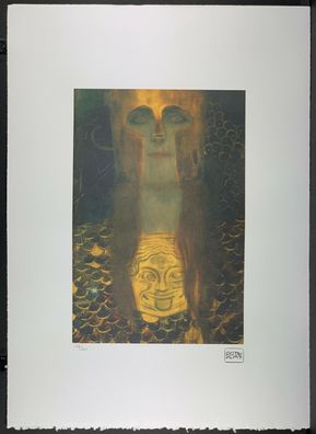 GUSTAV KLIMT * 50 x 70 cm * signed lithograph * limited # 168/200