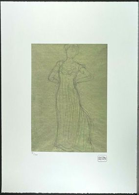 GUSTAV KLIMT * 50 x 70 cm * signed lithograph * limited # 191/200