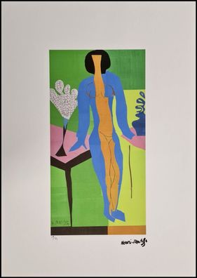 HENRI Matisse * 50 x 70 cm * signed lithograph * limited # 19/75 (Gr. 50 cm x 70 cm)