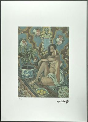 HENRI Matisse * 50 x 70 cm * signed lithograph * limited # 36/75