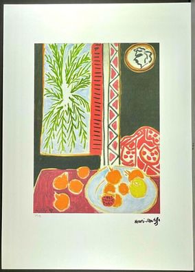 HENRI Matisse * 50 x 70 cm * signed lithograph * limited # 39/75 (Gr. 50 cm x 70 cm)