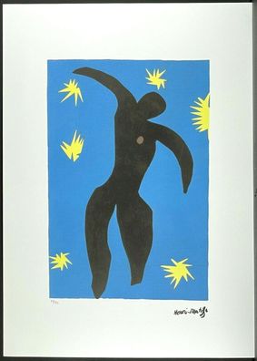 HENRI Matisse * 50 x 70 cm * signed lithograph * limited # 46/75 (Gr. 50 cm x 70 cm)