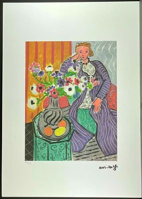 HENRI Matisse * 50 x 70 cm * signed lithograph * limited # 74/75