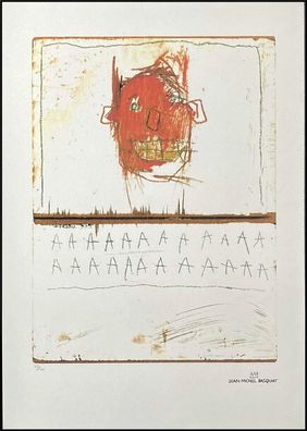 JEAN-MICHEL Basquiat * AAAAAA * 70x50 cm * Lithografie * limitiert # 35/100
