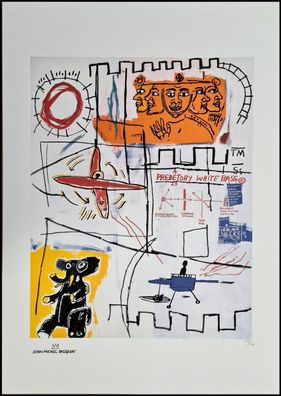 JEAN-MICHEL Basquiat * Alpha Particles * 70x50 cm * Lithografie * limitiert # 27/100