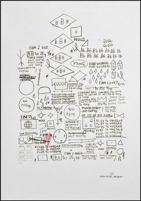 JEAN-MICHEL Basquiat * Cowards.....* 70x50 cm * Lithografie * limitiert # 12/100