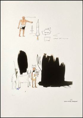 JEAN-MICHEL Basquiat * Large Body... * 70x50 cm * Lithografie * limitiert # 57/100