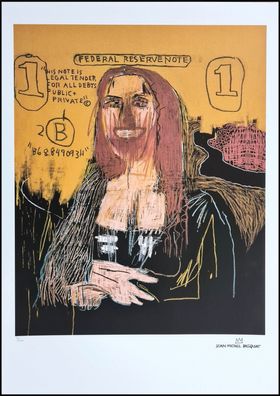 JEAN-MICHEL Basquiat * Mona Lisa * 70x50 cm * Lithografie * limitiert # 50/100