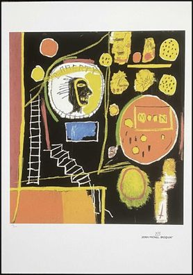 JEAN-MICHEL Basquiat * Moon View * 70x50 cm * Lithografie * limitiert # 48/100