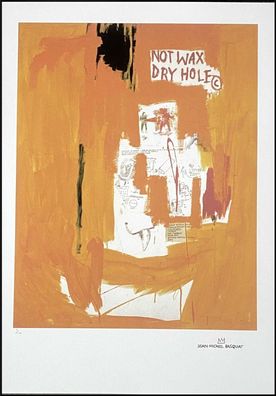 JEAN-MICHEL Basquiat * Orange * 70x50 cm * Lithografie * limitiert # 5/100