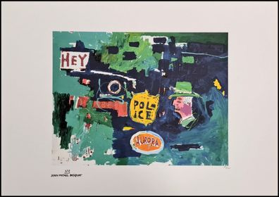 JEAN-MICHEL Basquiat * Police * 70x50 cm * Lithografie * limitiert # 42/100