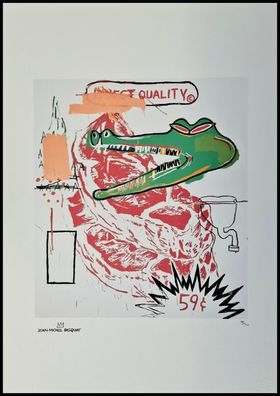 JEAN-MICHEL Basquiat * Quality * 70x50 cm * Lithografie * limitiert # 48/100