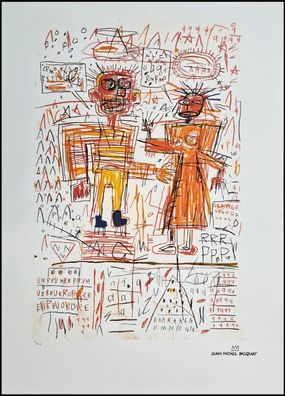 JEAN-MICHEL Basquiat * Self-Portrait * 70x50 cm * Lithografie * limitiert # 31/100