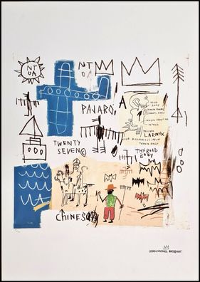 JEAN-MICHEL Basquiat * The Pilgrimage * 70x50 cm * Lithografie * limitiert # 61/100