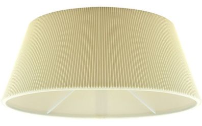 Lampenschirm plissiert oval creme 30 cm E14 Aufnahme unten