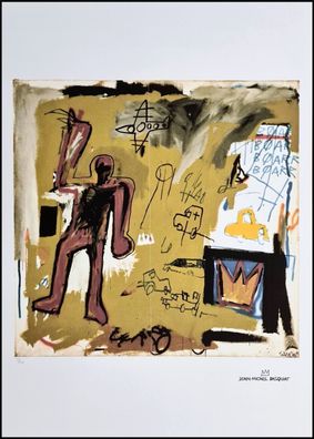 JEAN-MICHEL Basquiat * The red Man * 70x50 cm * Lithografie * limitiert # 31/100