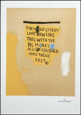 JEAN-MICHEL Basquiat * The whole.. * 70x50 cm * Lithografie * limitiert # 16/100