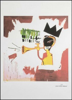 JEAN-MICHEL Basquiat * Trumpet * 70x50 cm * Lithografie * limitiert # 22/100