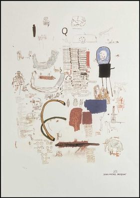 JEAN-MICHEL Basquiat * Untitled * 70x50 cm * Lithografie * limitiert # 27/100