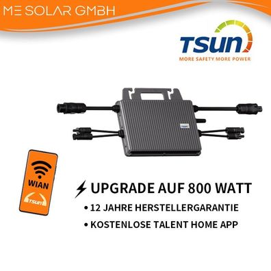 Tsun Microwechselrichter 3. Generation TSOL-MS700 800W + WIFI Neueste!!