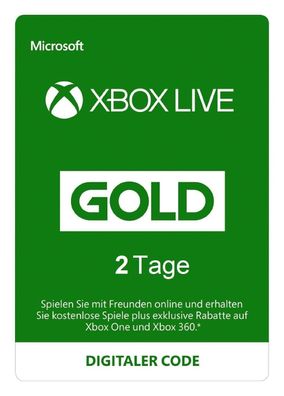 Xbox Live 2 Tage (48 Stunden) Probe-Abo Xbox Live Code (Nur US-Konto)