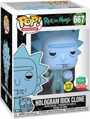 Rick and Morty - Hologram Rick Clone 667 Glows in the Dark Shop Limited Edition