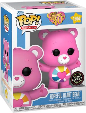 Care Bears 40th - Hopeful Heart Bear 1204 Limited Glow Chase - Funko Pop! - Viny