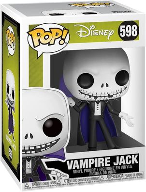 Nightmare Before Christmas Disney - Vampire Jack 598 - Funko Pop! - Vinyl Figur