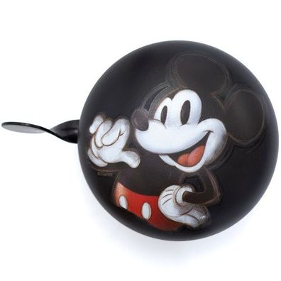 Jubiläums-Disney 2-Klang Fahrradklingel Mickey Mouse RETRO "Original Skizze", XXL Ø 8