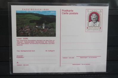 Österreich Auslands-Bildpostkarte; Papst Johannes Paul II.1988 in Österreich; Gurk