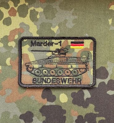 Patch Panzer Marder 1 Flecktarn Bundeswehr Morale Aufnäher Abzeichen Armee Veteran