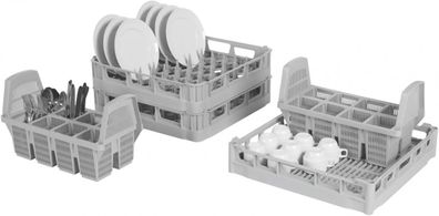 9 Teiliges Spülmaschinenkorb Set Modell SK 500 grau 500x500x100 Gastlando