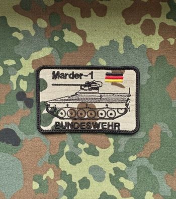 Patch Panzer Marder 1 WüstentarnBundeswehr Morale Aufnäher Abzeichen Armee Veteran