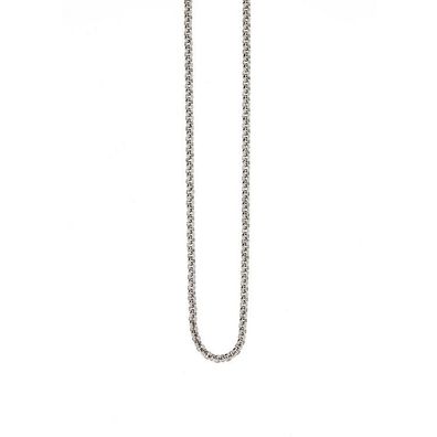 Halskette 42 cm - Edelstahl - Erbskette poliert