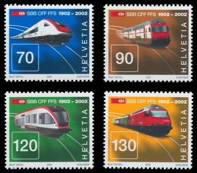 Schweiz 2002 Nr 1778-1781 postfrisch X64BF3E