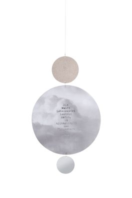 Cloud Poetry "Hänger" Dekokette Wanddekoration - Räder Design