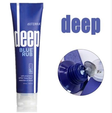 Deep Blue Rub, 120ML Body Cream Topical Essential Oil Blend Massage Soothing