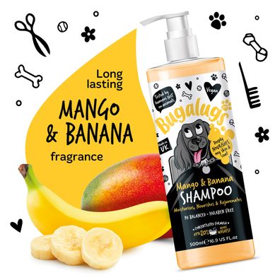 Bugalugs Hundeshampoo Mango Banane 500 ml Vegan