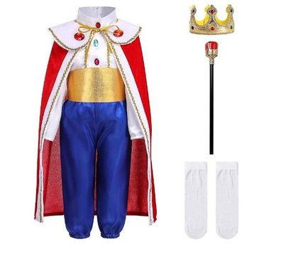 Prinz CharmingKostüm für Jungen Kinder Königlicher Prinz Outfits Langarm Jacke Hose K