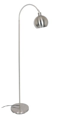 Lampe Stehlampe aus Metall in Edelstahloptik Höhe 153 cm