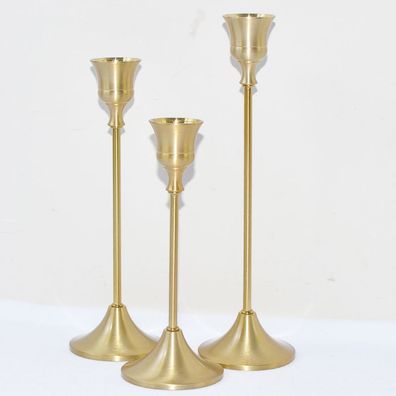 3 stücke dekorative kerzenhalter hochzeit kerzenhalter kerzendekorationen metall gold