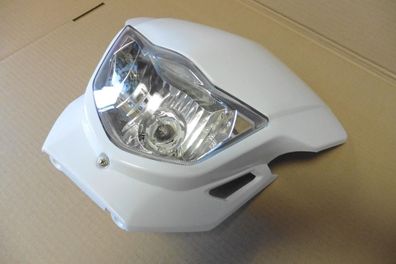 Lichtmaske Lampenmaske Verkleidung headlight passt an Ktm passt an Honda weiß