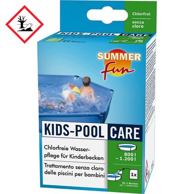 KIDS CARE | 5x50 ml Kids-Pool chlorfreie Wasserpflege für Kinder Planschbecken