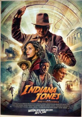 Indiana Jones und das Rad des Schicksals - Orig. Kinoplakat A0- Hauptmotiv-Filmposter