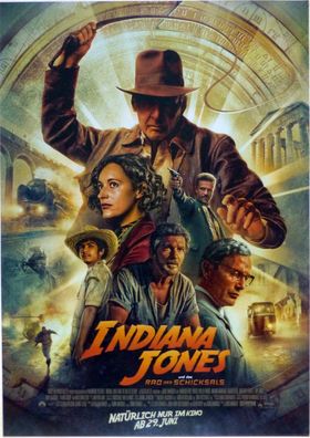 Indiana Jones und das Rad des Schicksals - Orig. Kinoplakat A1- Hauptmotiv-Filmposter